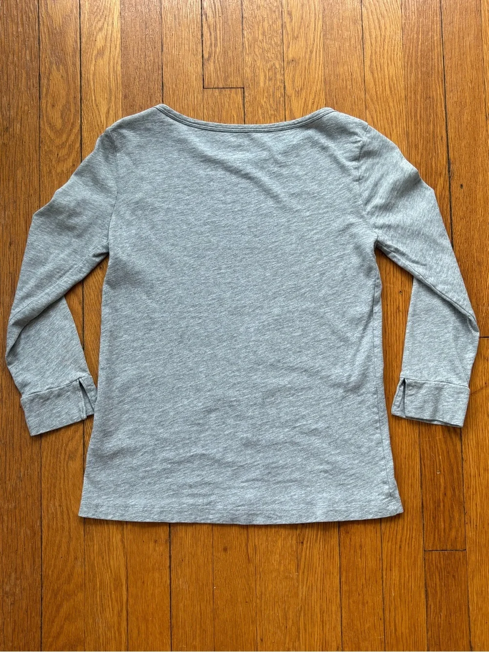J. Crew Gray Boatneck Slub Tee XXS
